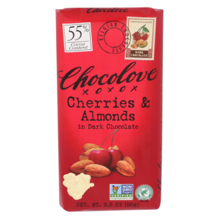 Chocolove Choc Bar Drk Chry & Alm 3.20 Oz