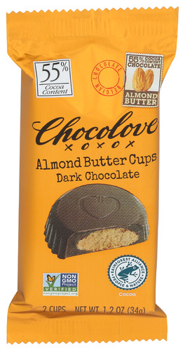 Chocolove Almnd Buttr Cups Drk Choc 1.20 Oz