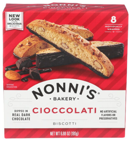 Nonnis Biscotti Cioccolati 6.88 Oz