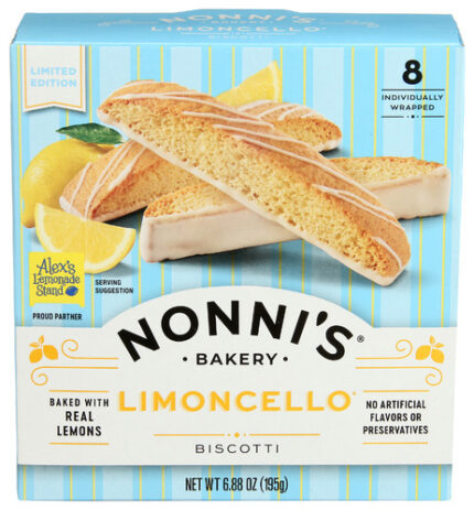Nonnis Biscotti Limoncello 6.88 Oz