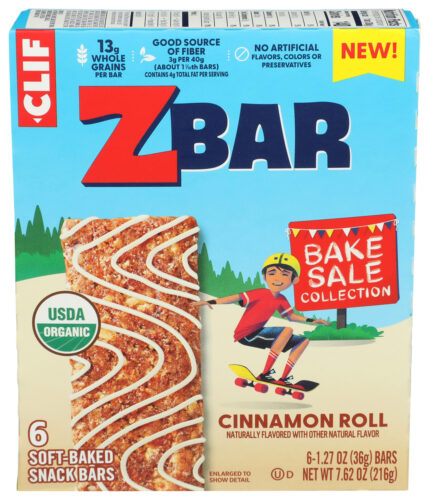 Clif Kid Zbar Cinnamon Roll 6Pc 7.62 Oz