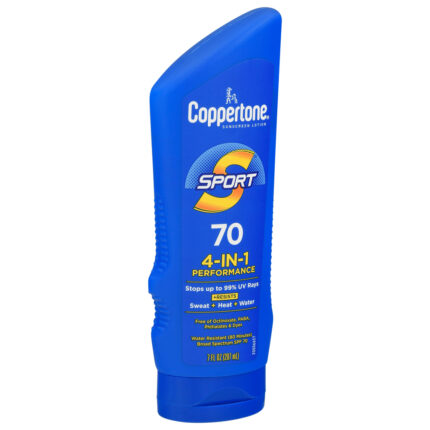 Coppertone, Sport 4-In-1 Performance Spf 70 Sunscreen Lotion, Case Of 4, 7 Fl Oz