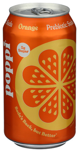 Poppi Soda Prebiotic Orange 12 Fo