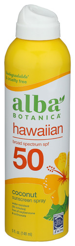 Alba Botanica Sunscrn Spf50 Ccnut Clr 5 Fo