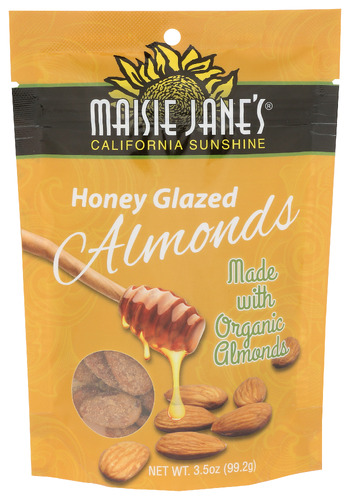Maisie Janes Almonds Org Hny Glzd Rec 3.50 Oz