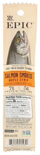 Epic Strip Salmn Flt Smkd Mapl 0.80 Oz
