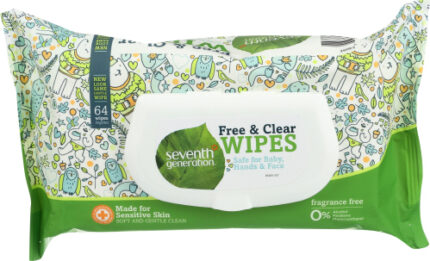 Seventh Generation Wipe Baby Refill 64 Pc