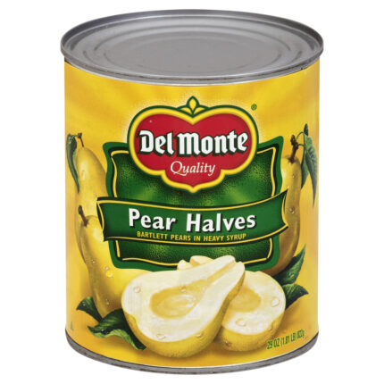 Del Monte, Pear Halves Bartlett Pears In Heavy Syrup, Case Of 6, 29 Oz