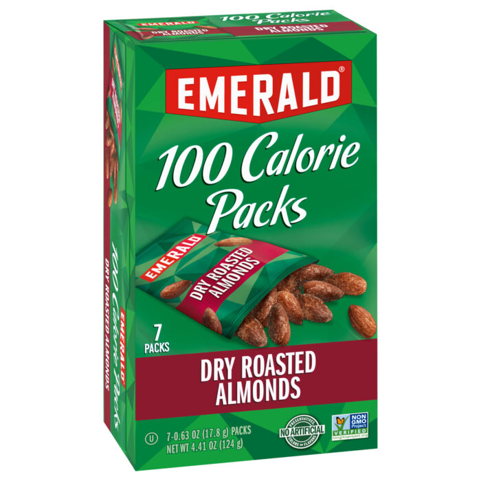 Emerald, 100 Calorie Packs Dry Roasted Almonds 7 Packs, Case Of 12, 7 Ct - Image 1