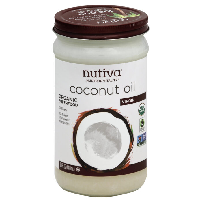 Nutiva Cnut Oil,Og2,Vrgn,Glass 23 Oz - Image 1