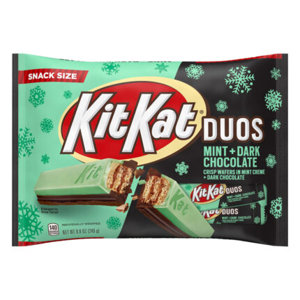 Kit Kat, Duo'S Snack Size Mint And Dark Chocolate Crisp Wafers, Case Of 21, 8.8 Oz