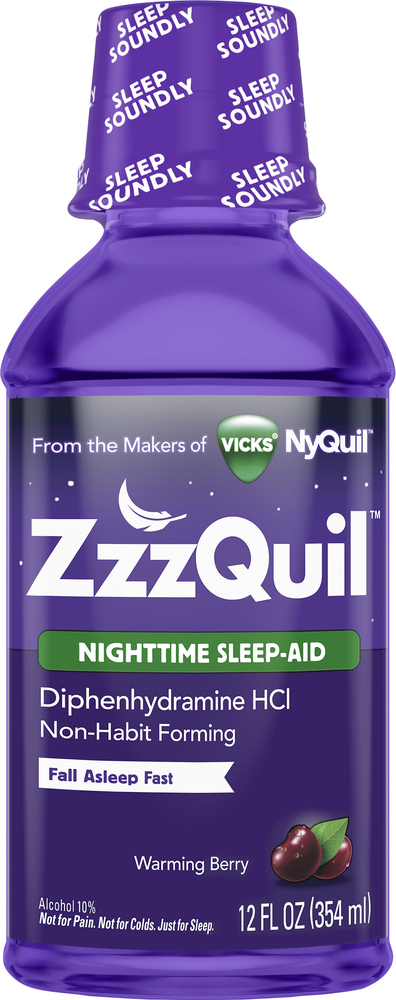 Vicks, Warming Berry Nighttime Sleep Aid, 1 Each, 12 Fl Oz