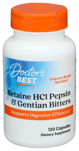 Doctors Best Betaine Hci Pepsin Bitter 120 Cp
