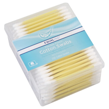 Equaline, Cotton Swabs Flexible Plastic Strips, 1 Each, 200 Ct