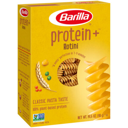 Barilla, Protein + Rotini Grain And Legume Pasta Box, Case Of 12, 14.5 Oz