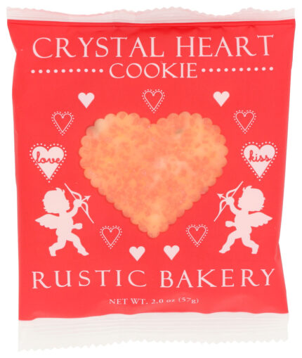 Rustic Bakery Cookies Crystal Heart 2.30 Oz
