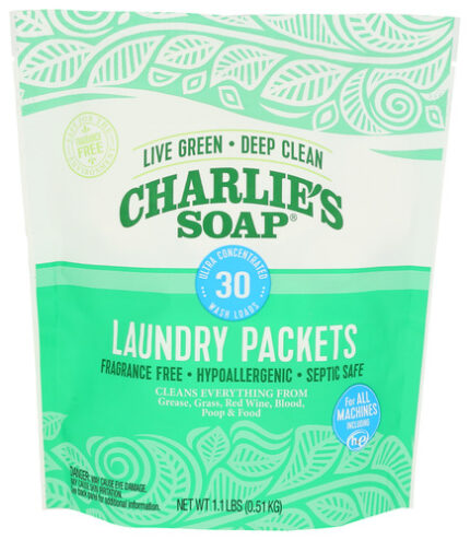 Charlies Soap Laundry Packets 30 Pc