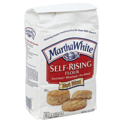 Martha White, Self-Rising Bleached Hot Rize Flour, Case Of 8, 5 Lb