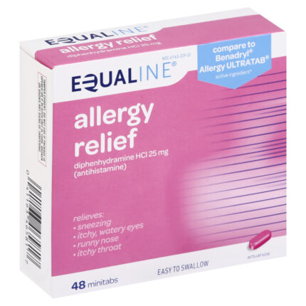 Equaline, Allergy Relief Minitabs, Case Of 6, 48 Ct
