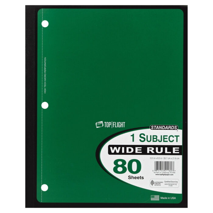Top Flght, Notebook, Case Of 12, 80 Ct - Image 1