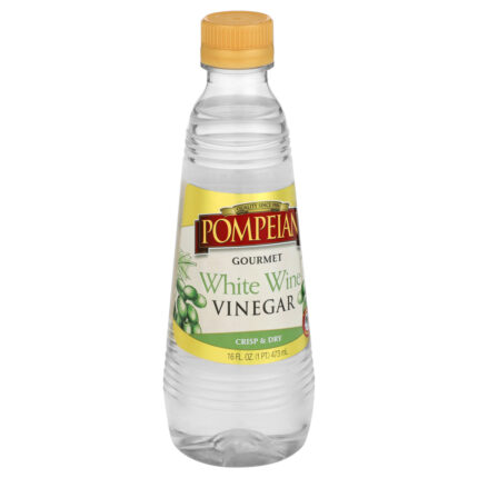 Pompeian, White Wine Vinegar, Case Of 6, 16 Oz