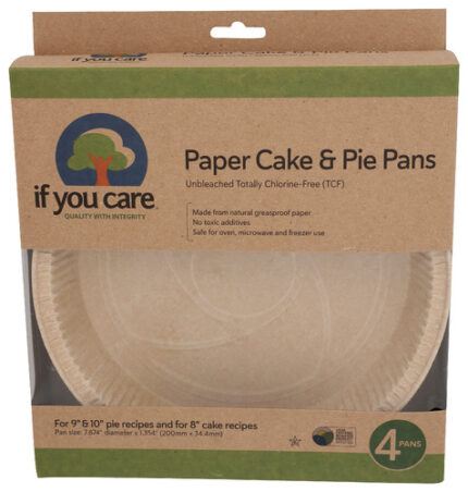 If You Care Baking Pan Cake Pie Paper 4 Pc