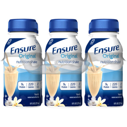 Ensure, Original Nutritional Shake Vanilla 6/8 Fl Oz, Case Of 4, 48 Fl Oz