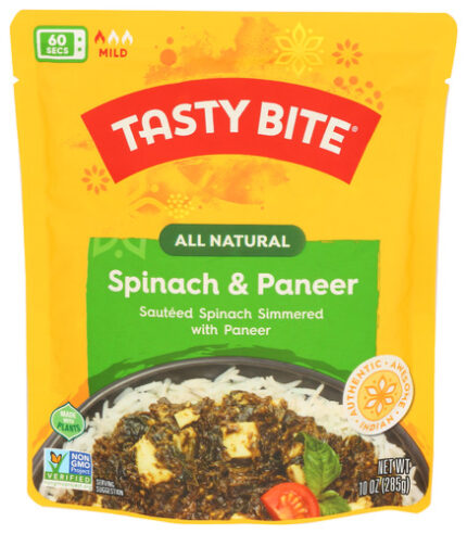 Tasty Bite Entree Spinach Paneer 10 Oz