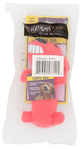 Multipet Toy Dog Loofa 6" 1 Ea