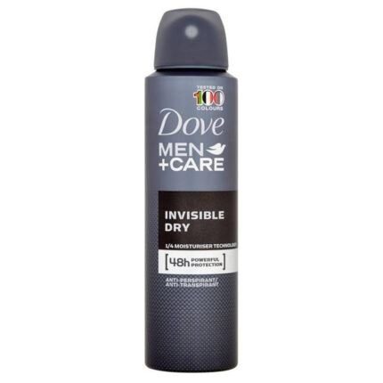Dove Deodorant Spray 250 Ml / 8.4 Oz Men+Care Invisible Dry