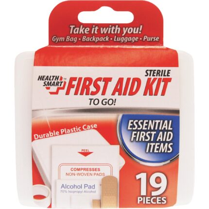 Health Smart, First Aid Kit To Go 19 Piece, Case Of 24, 1 Ct