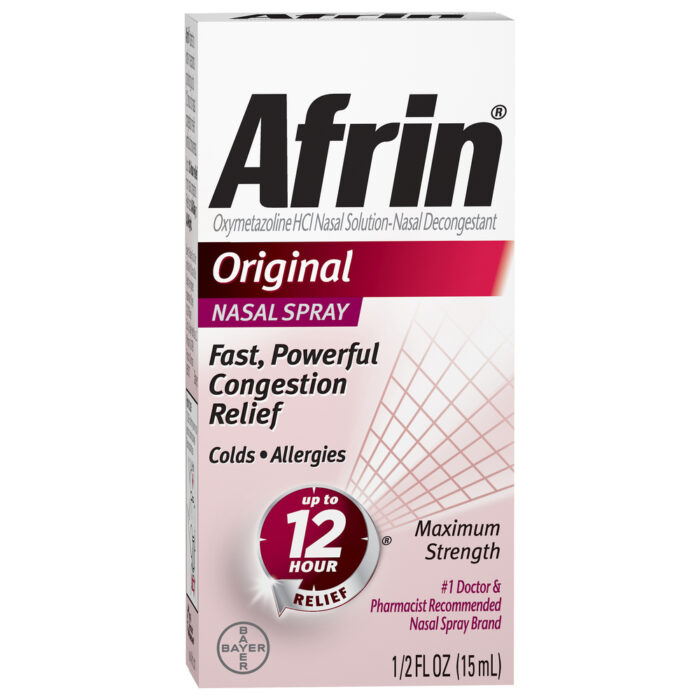 Afrin, Nasal Spray Original Maximum Strength 12 Hour, Case Of 6, .5 Fl Oz - Image 1