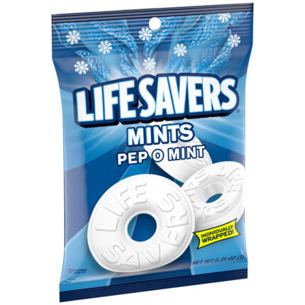 Life Savers, Pep-O-Mint Mints, Case Of 12, 6.25 Oz