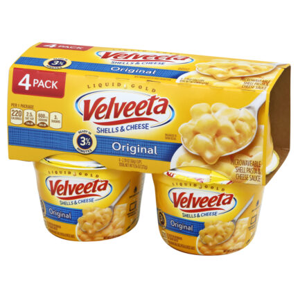 Velveeta, Shells And Cheese Original 4 Packs, Case Of 6, 9.56 Oz