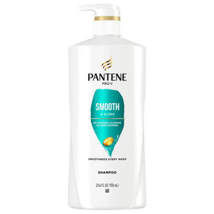 Pantene, Pro-V Smooth & Sleek Shampoo, Case Of 4, 23.6 Fl Oz
