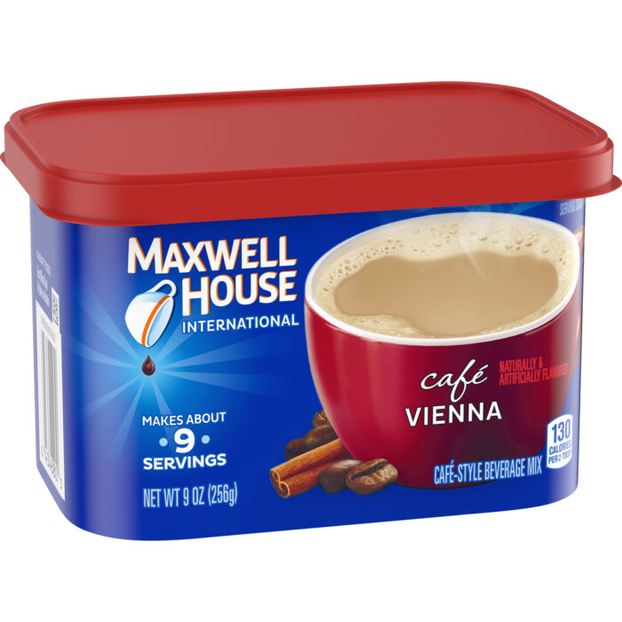 Maxwell House, Cafe Style Beverage Mix Cafe Vienna, Case Of 8, 9 Oz - Image 1
