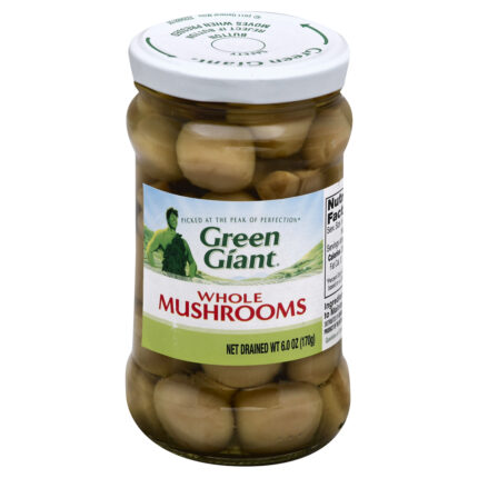Green Giant, Whole Mushrooms Jar, Case Of 12, 6 Oz