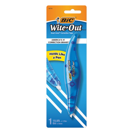 Bic, Wite Out Exact Liner Correction Tape Pen 1/5 Inch X 19.8 Feet, Case Of 6, 1 Ct
