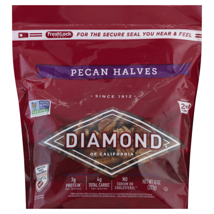 Diamond Of California, Pecan Halves, Case Of 12, 10 Oz - Image 1