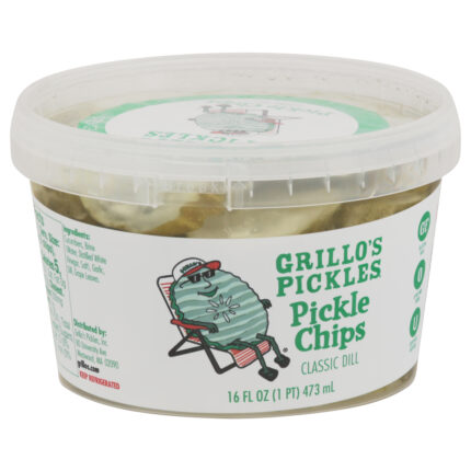 Grillo Pickle Chips,Itln Dill 16 Fz