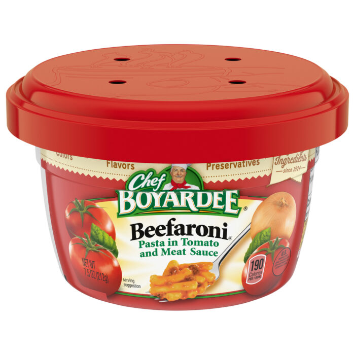 Chef Boyardee, Beefaroni Pasta In Tomato And Meat Sauce, Case Of 12, 7.5 Oz - Image 1