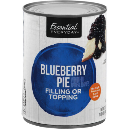 Essential Everyday, Blueberry Pie Filling Or Topping, Case Of 8, 21 Oz