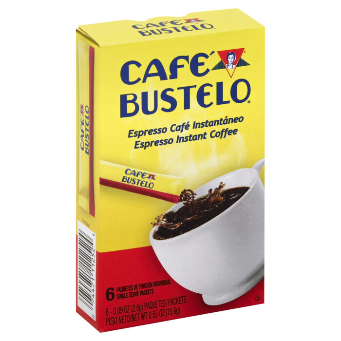 Cafe Bustelo, Cafe Instant Coffee Single Serve Packets, Case Of 12, .55 Oz - Image 1