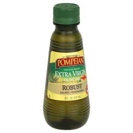 Pompeian, Robust Extra Virgin Olive Oil, Case Of 12, 8 Fl Oz