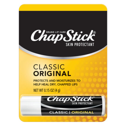 Chapstick, Classic Original Skin Protectant Lip Care, Case Of 12, 0.15 Oz
