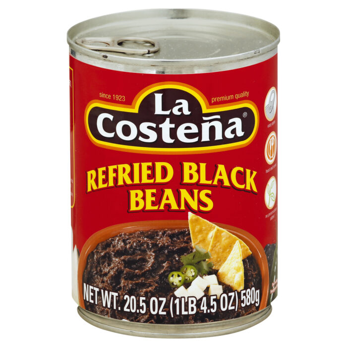 La Costena, Refried Black Beans, Case Of 12, 20.5 Oz - Image 1