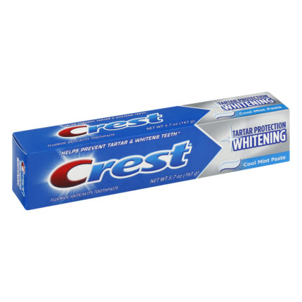 Crest, Whitening Tartar Protection Fluoride Anticavity Cool Mint Toothpaste, Case Of 12, 5.7 Oz