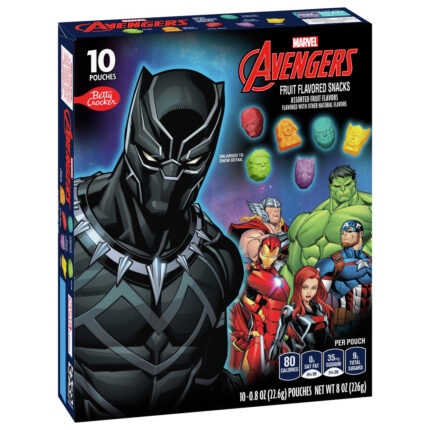 Betty Crocker, Marvel Avengers Fruit Snacks, Case Of 8, 8 Oz