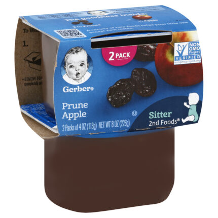 Gerber, 2Nd Foods Prune Apple Baby Food Tubs, Case Of 8, 8 Oz