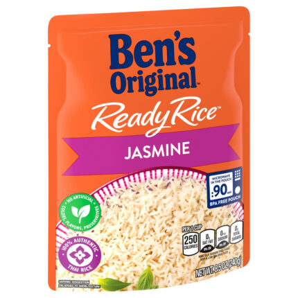 Ben'S Original, Ready Rice Jasmine Rice, Case Of 12, 8.5 Oz